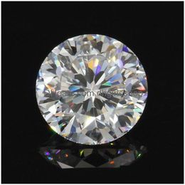 Gemystones en vrac 5.010 mm Moissanite blanc d couleur ronde 9 coeurs 1 coupe de fleur avec certificat livraison de bijoux dhrkx dhrkx