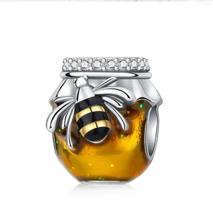 Losse Edelstenen 925 Sterling Zilver Bijen Honing Pot Dier Serie Kralen Charm Fit Originele Bedels Armbanden Vrouwen DIY Sieraden Gift