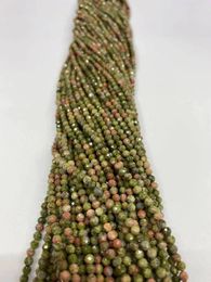 Pierres précieuses en vrac AAANatural, perles coupées en pierre verte de 2mm / 3mm 4mm, bijoux en pierre, Boutique de bricolage 38cm