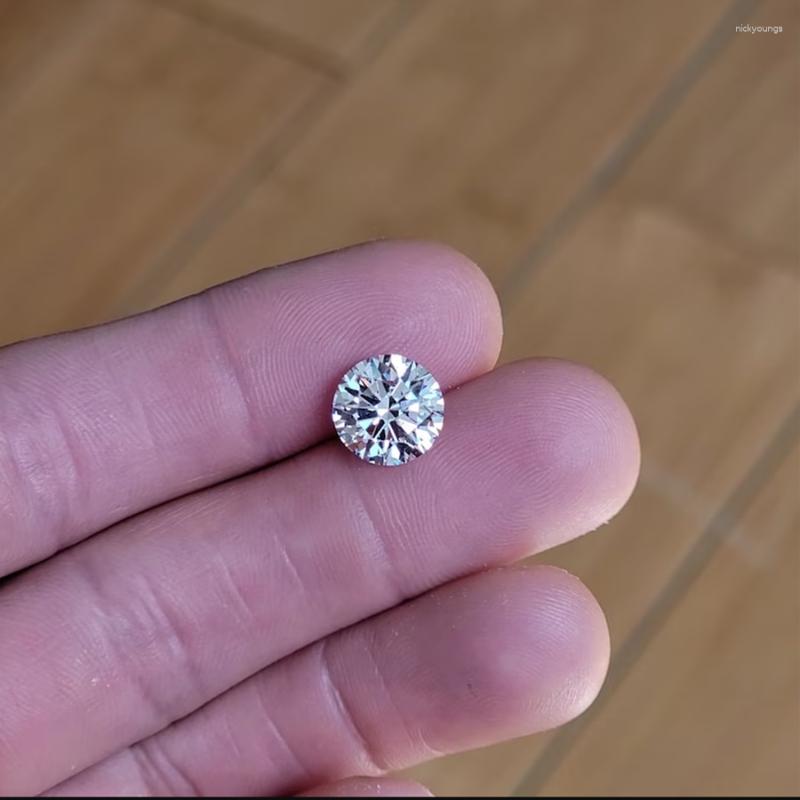 Loose Gemstones AEAW Round Stones Lab Grown Diamonds CVD VS1 EF 3EX 3ct
