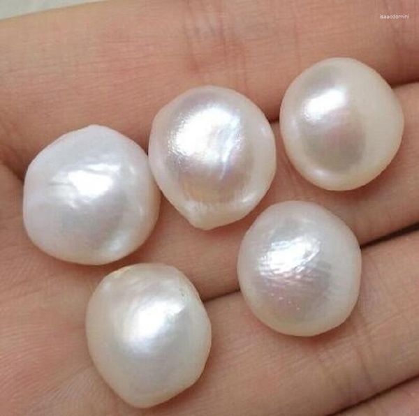 Piedras preciosas sueltas hermosas 5pcs 10 14 mm Naturaleza Akoya Barroque Pearl Half perforada