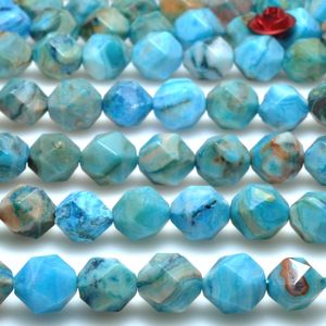 Losse edelstenen blauwe Mexicaanse Crazy Lace Agaat Star Cut Facet Nugget kralen steen groothandel edelsteen voor sieraden maken armband ketting