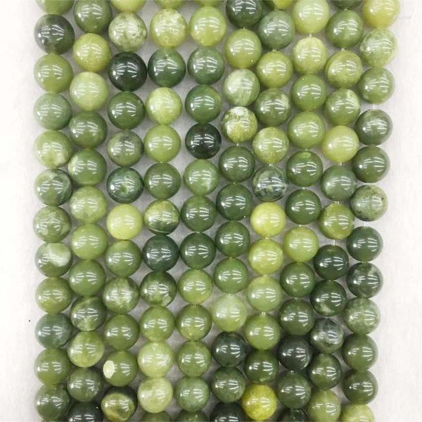 Pierres précieuses en vrac Canada Jade Gemstone Perles de pierre naturelle non teintes pour le pouvoir de guérison Bracelet d'énergie Collier Prière Fabrication de bijoux musulmans DIY