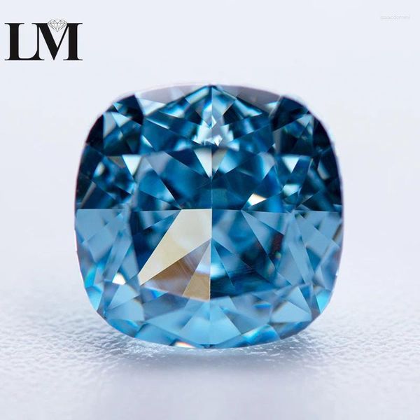 Gemystones en vrac zircone en pierre de sophispe de couleur bleu forme de couleur bleu forme 4K Cut Coup Lab Synthetic Zircon Gems Bijoux de haute qualité