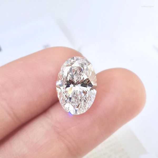 Precio de fábrica de piedras preciosas sueltas Certificado GRA Diamante de moissanita de corte ovalado de color D