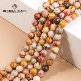 Pierres précieuses en vrac, prix d'usine, perles rondes naturelles d'agate sud-africaine, pierre d'espacement pour la fabrication de bijoux, bracelet à bricoler soi-même, collier, cadeau