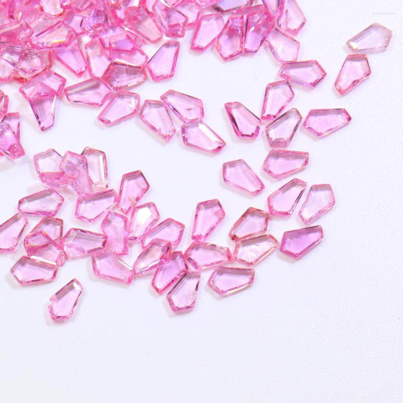 Pedras de pedras preciosas de fábrica de fábrica natural uma safira rosa várias formas diferentes jóias de mosaico diy para festa