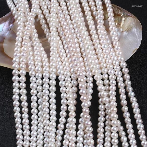 Pierres précieuses en vrac, bijoux fins, vente de perles chinoises Akoya de forme ronde, couleur blanche naturelle