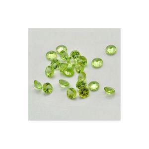 Pierres précieuses en vrac bonne qualité 100% pierre naturelle péridot ronde 1,0 mm-2 mm pierre précieuse pour la fabrication de bijoux en or et en argent 500 pièces A Lo Dhgarden Dhfj2