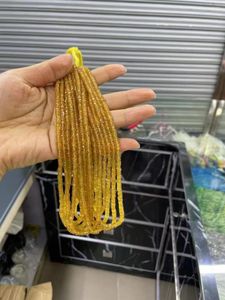 Losse edelstenen kwaliteit natuurlijke top gele saffier gefacetteerde rondelle edelsteen kralen voor sieraden maken DIY ontwerp groothandel