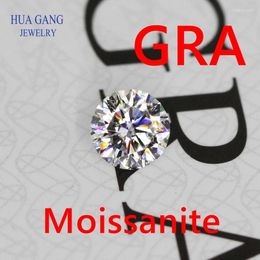 Losse edelstenen Hoge kwaliteit D/G kleur Moissanite diamanten 0,1 tot 10ct Certified Pass Diamond Test Moissanita stenen met code Gem Jewelr