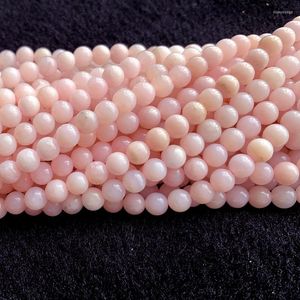 Pierres précieuses en vrac de haute qualité naturel véritable pérou rose opale ronde lisse bijoux colliers Bracelets perles 15 