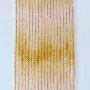 Pierres précieuses en vrac Icnway 4mm x 6mm citrine naturelle cocarde à facettes 39cm perles pour la fabrication de bijoux