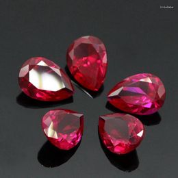 Losse edelstenen luxe onverwarmde 15,0 Cts natuurlijke gedolven 13x18mm Sri-Lanka granaat Ruby Pigeon Red Pear Cut VVS Gem voor sieraden Maikng