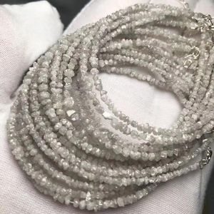 Piedras preciosas sueltas Meihan Venta al por mayor Top Diamante blanco natural Cuentas de rocas originales Pulseras de piedras preciosas Diseño de plata 925 Productos de tendencia