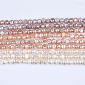 Pierres précieuses en vrac couleur naturelle eau douce véritable perle baroque blanc pêche violet perles brin pour la fabrication de bijoux