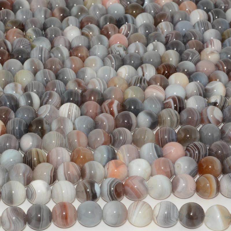 Loose Gemstones Natural Nice Veins Botswana Agate Round Beads 10mm