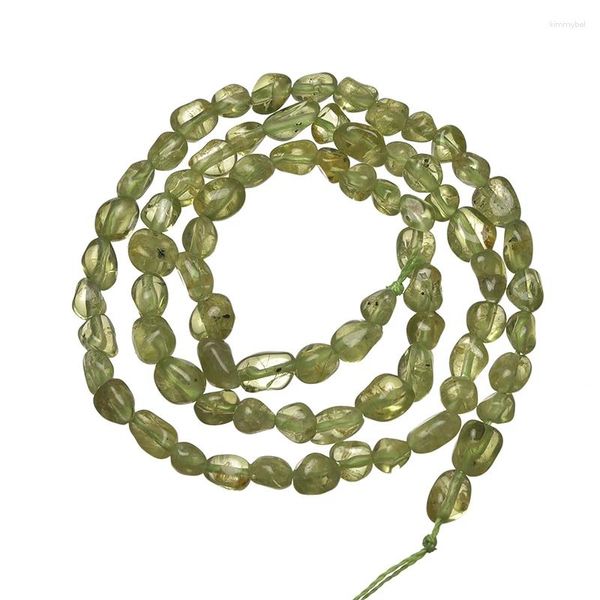 Pierres précieuses en vrac pierre d'olivine naturelle perles de couleur verte 3-7mm idéal pour la fabrication de Bracelets de bricolage bijoux 16 pouces gemme H738
