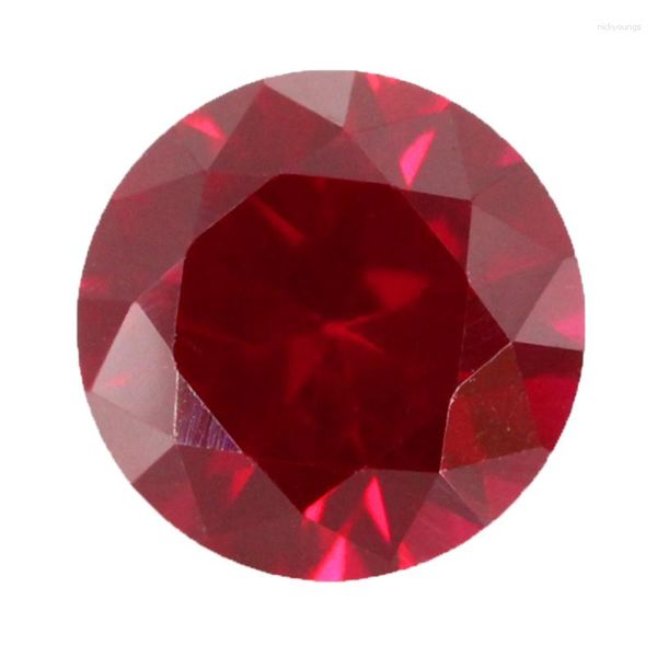 Pierres précieuses en vrac naturel Pigeon sang rouge rubis non chauffé 4.0Cts 10.0mm Sri-Lanka VVS pierre précieuse pour la fabrication de bijoux