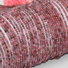 Pierres précieuses en vrac rubis naturel du Sri Lanka perles rondes à facettes 2mm