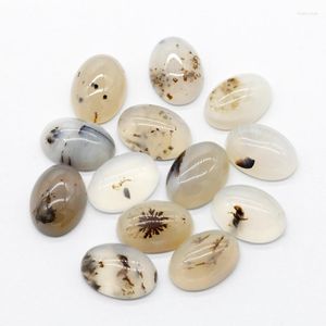 Piedras preciosas sueltas, piedra Natural, hierba, flor, ágata, piedras preciosas, ovaladas convexas, venta al por mayor, anillo de joyería a granel, accesorios colgantes faciales