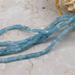 Losse edelstenen natuurlijke turquoise blauwe kwarts edelsteen 4 4mm rondelle spacer stenen kralen sieraden ambachtelijke maken