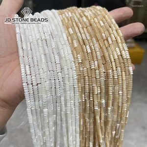 Losse edelstenen natuurlijke witte trochid schelp ronde schroef buis kralen spacer 8 4mm kraal voor sieraden maken diy armband ketting accessoire