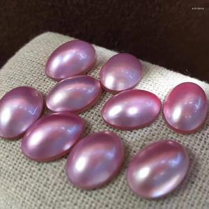 Pierres précieuses en vrac, perles roses des mers du sud, forme ovale MABE, 9 à 13MM, vente en gros pour bijoux à faire soi-même, une pièce