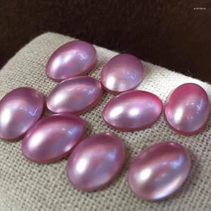 Losse Edelstenen Een Stuk Kralen Roze Zuidzee Parel MABE Ovale VORM 9 13 MM Groothandel Voor DIY Sieraden