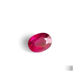 Losse edelstenen ovaal gesneden 129 mm 1 stuk /zak 6carats donkere kunstmatige lab gemaakte ruby ​​edelsteen voor mode sieraden ring maken Q1 dhets