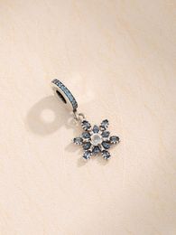Losse edelstenen Puur 925 zilveren armbandaccessoires Kralen met elegante stijl DIY Sneeuwvlokvormig ontwerp en ingelegde zirkoon