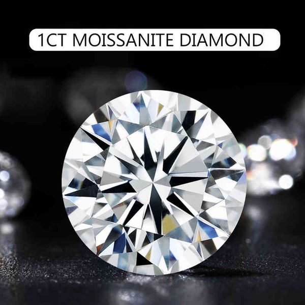 Pierres précieuses en vrac pierre 0.3ct à 6ct D couleur VVS1 ronde certifiée GRA Moissanite forme de diamant excellentes gemmes pour les bagues