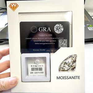 Pierres de pierres de pierres lâches 315 mm D Couleur VVS1 Top Venture Excellent Pass Diamond Tester Boîte de haute qualité Emballage 231221