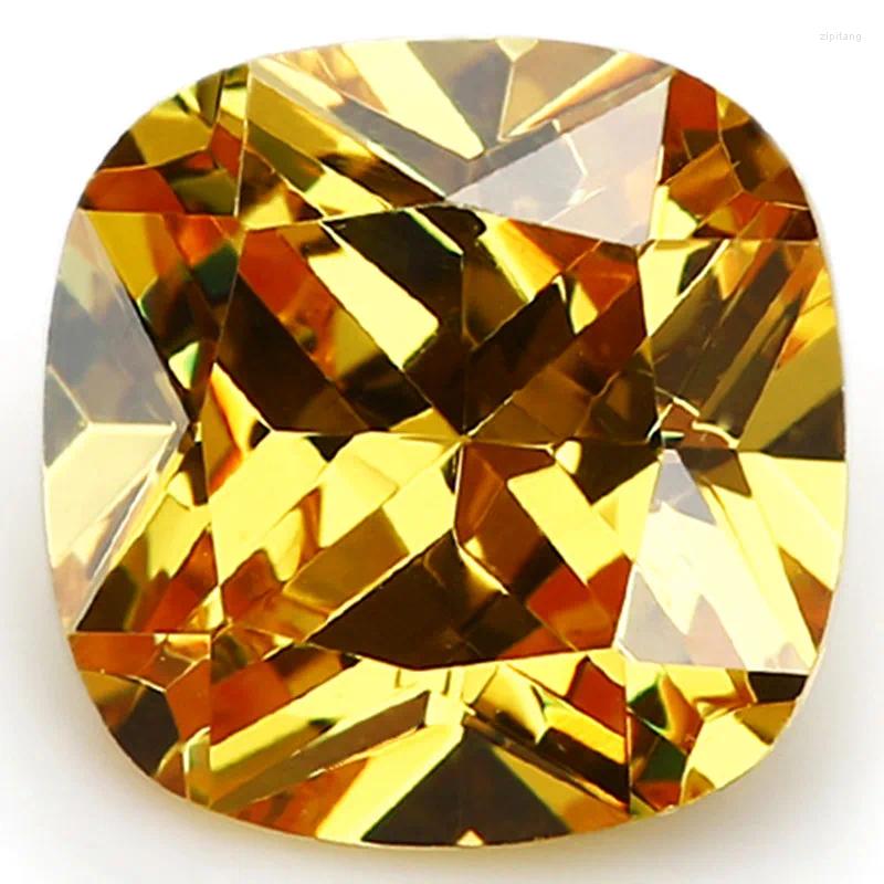Loose Gemstones Unheated 7.10 Cts Natural Gemstone Yellow Sapphire 10x10mm Square Cut Gem Sri-Lanka VVS