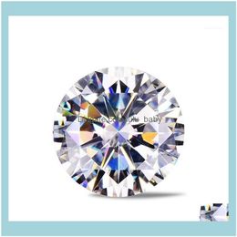 Loose sieradenloose edelstenen moissaniet kunstmatige diamant d kleur kaal 0,5/0,6/30.8/1 karaat op maat gemaakte k gouden trouwring11 drop levering