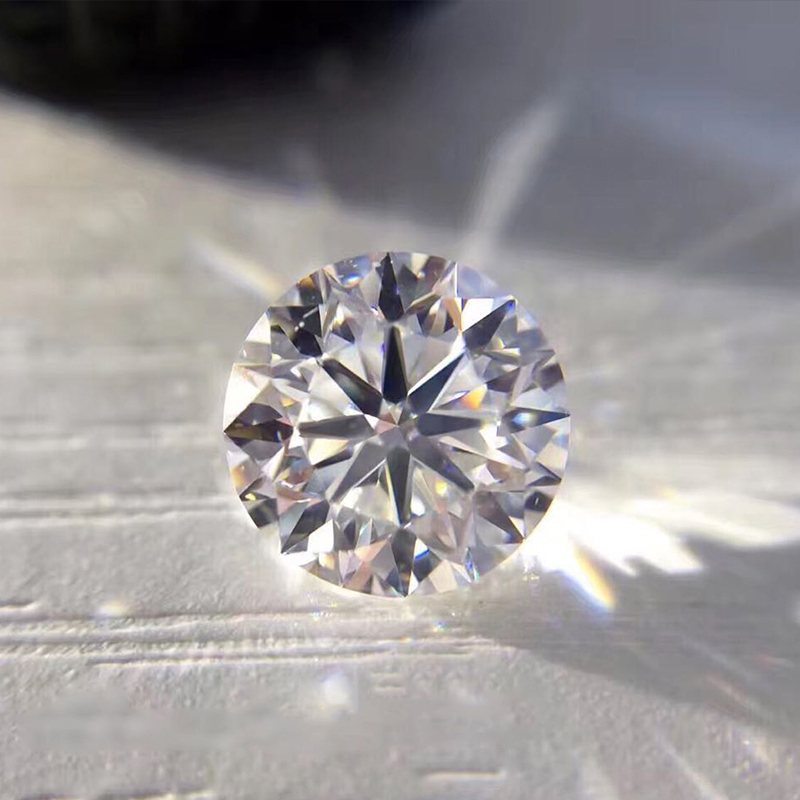 3,0~15 mm lös Moissanite 1,0 ct karat 6,5 mm D Färg rund briljantslipad VVS1 ädelsten med GRA-certifikat