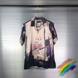 Heren Casual Shirts Losse Oversize ERD-shirt Mannen Vrouwen Kwaliteit Britse Stijl Streetwear Abstracte Kunst Top T-shirts E.R.D