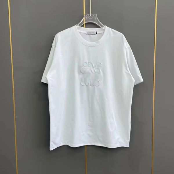 Lâche manches courtes décontracté été nouveau 24 printemps et été broderie LO mode hommes avec le même T-shirt design à manches mi-longues vêtements à séchage rapide