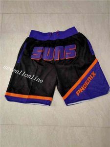 Shorts lâches hommes Phoenix Team Short Just Don Sport Hip Pop pantalon avec poche fermeture éclair pantalons de survêtement hommes cousus pantalons courts