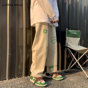 Pantalon Baggy ample à jambes larges et droites pour hommes tendance Ruffian beau polyvalent Original Vibe japonais Streetwear 2021