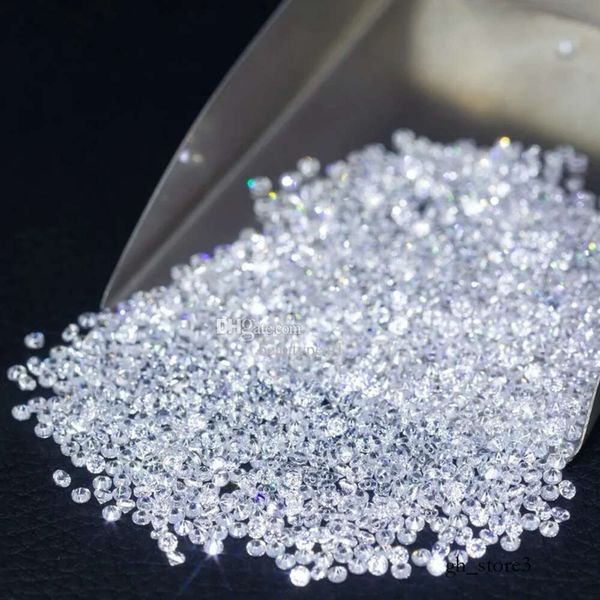 Diamantes sintéticos sueltos Classic Def White VVS redondo Round Brilliant Moissanite Stone Wholesale Moissanites para acentos de joyería 971