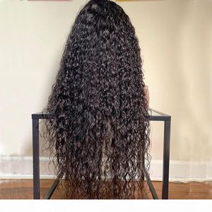 Vague lâche peuvienne putain avant complet avec bébé 13x6 partie profonde en dentelle curl frontal vierge coiffure humaine Wigs8881344 773 al S8881344 Wigs al S8881344 S