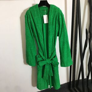 Femmes en vrac vêtements de nuit Robes mode pyjamas à capuche ensemble ceinture concepteur Robe de bain simple chemise de nuit décontractée