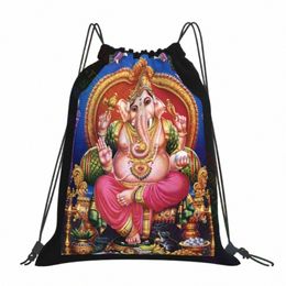 Seigneur Ganesh Shri Ganesh Seigneur hindou Chakra Cool Sacs à cordon Sac de sport Gym Softback Shop Sac Sac de sport scolaire y2J5 #