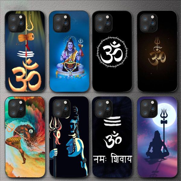 Lord Shiva Hindu Dios Buddha Case de teléfono para iPhone 11 12 Mini 13 14 15 Pro xs Max x 8 7 más SE XR Shell