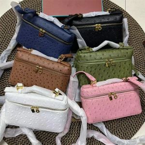 Loro Designer Sacs à bandoulière LP19 Pochette fourre-tout Bento Box Luxe LP Femmes en cuir motif crocodile Poche supplémentaire Sacs à main à glissière bidirectionnelle Mini sacs de maquillage