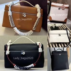 Loro L27 Panda Tas Rugzak LP LP19 Designer Handtas Luxe Lunchbox Tas Echt Leer Uno Elegante EP Geweven Touw Schouder Crossbody Tassen