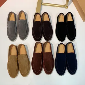 Paren Zomerwandeling Charms suède loafers Mocassins Parenschoenen Echt leer casual slip-on flats heren en dames Luxe Designer platte Jurk schoen fabrieksschoeisel