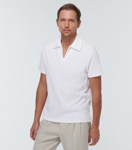 Loro * Piana Hommes Chemises Polo Designer Coton Soie Polos Chemise Casual Tops Manches Courtes T-shirts Blanc