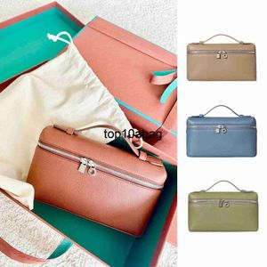 Loro Piano Bag Pianaa en cuir authentique Pocket Extra L19 Luxurys Bag Designer Womens Mens Toitrage Kits Sacs